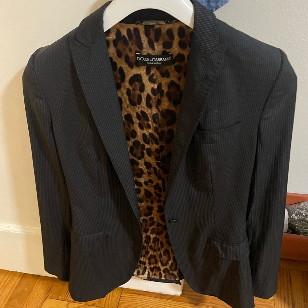 Dolce & Gabbana Leopard Print Jacket